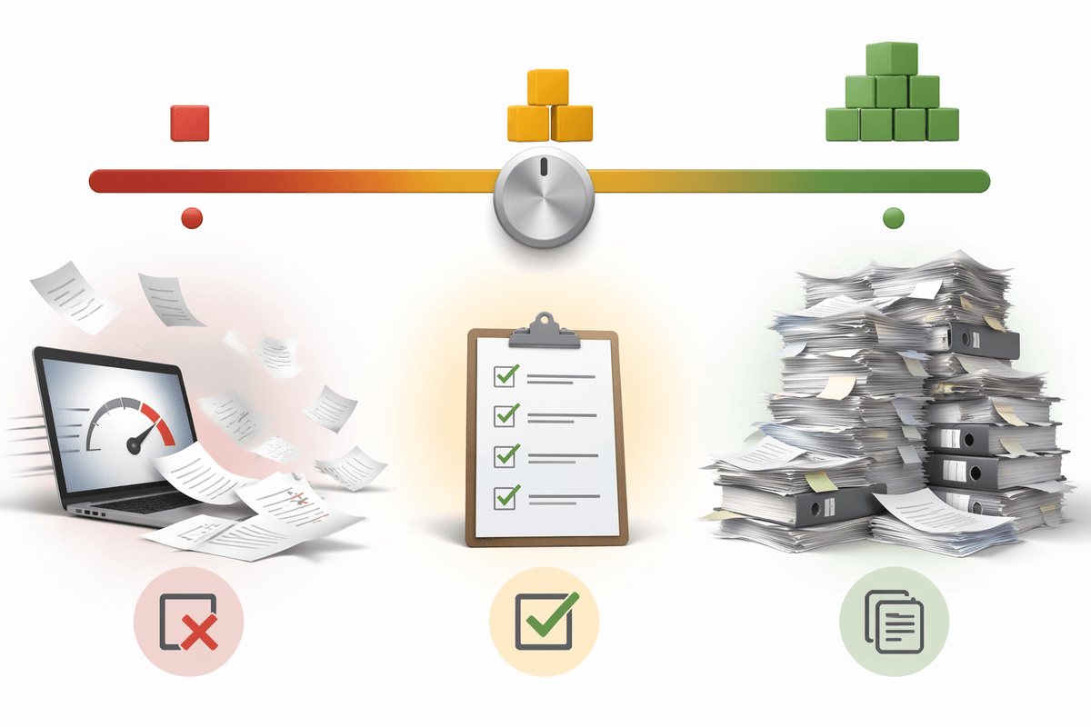 Choosing the right level of step-by-step detail