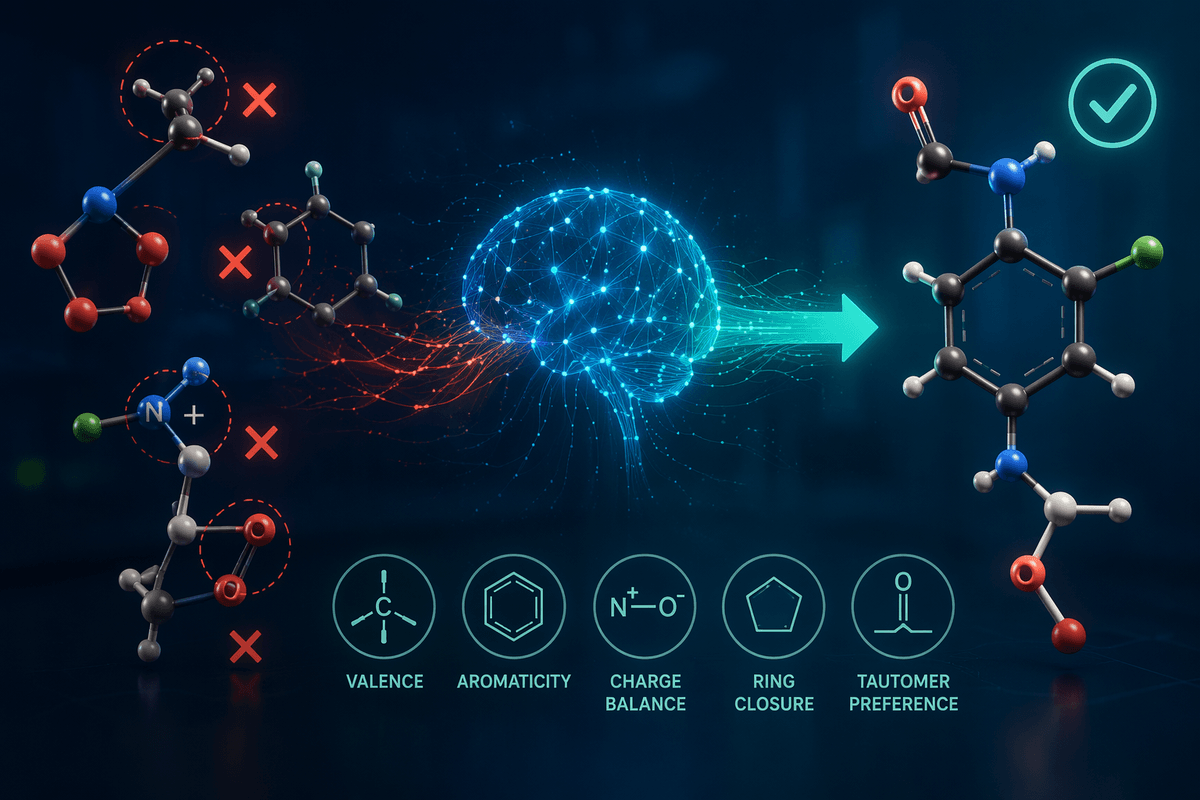 Molecular AI Learns Chemical Structure Rules