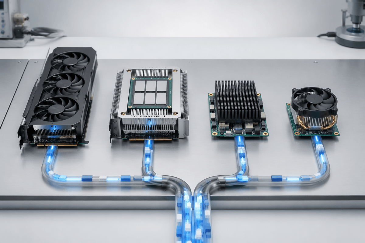 Choosing the silicon: GPUs, TPUs/NPUs, FPGAs, and CPUs